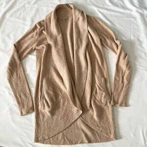 Barefoot dreams cozychic lite cardigan tan nude women’s size XS / S